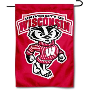 Wisconsin Badgers UW Garden Flag and Yard Banner