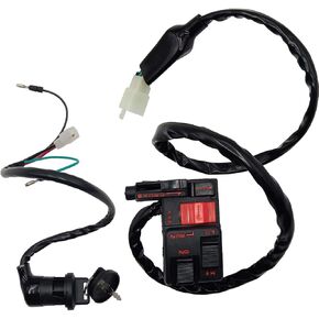L/H مفتاح الإضاءة صالح لهوندا ATC 250 كبير أحمر ATC250ES 1985 1986 1987 مفتاح المقود مع مفتاح إشعال التبديل in Saudi Arabia