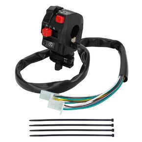 5 Function 10 Wires Left Starter Kill Light Choke Switch Assembly, ATV Ignition Switch for 150 200cc 250cc 300cc Kazuma RoKeta KAYO Coolster ICEbear Coolster Jetmoto Peace Baja Quad 4 Wheeler