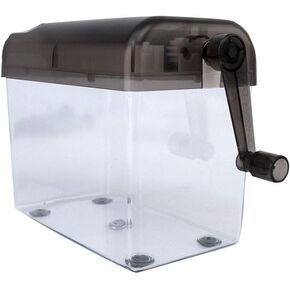 Mini Manual Shredder - Office Portable Hand Paper Cutter for Paper, Notes, Bills, Portrait, Photos Fits A6 Size or Folded to A6 Size Capacity 1.5L Straight Cut
