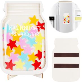 جرة مكافأة النجوم، جرة مكافأة مغناطيسية للوحة الفصل الدراسي، برطمانات مكافأة الفصل الدراسي للأطفال، مخطط سلوك نظام مكافأة جرة النجوم للطلاب الأولاد والبنات والأطفال في الفصل الدراسي، أدوات الإدارة جرة المكافأة in Kuwait