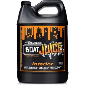 Boat Juice Interior Boat Cleaner Spray - Boat Seat Cleaner, Boat Vinyl Cleaner Protectant, Boat Carpet Cleaner, Boat Upholstery Cleaner - Boat Cleaning Supplies, Boat Accessories (1 G)