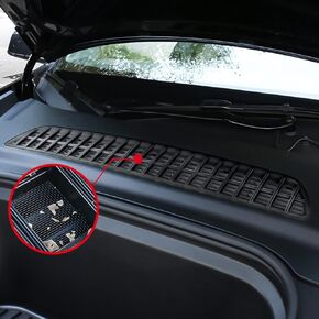 غطاء فتحة التهوية طراز Y من تسلا، شبكة مدخل الهواء، شبكة مدخل الشبكة، الغطاء الأمامي الواقي باللون الأسود لملحقات الموديل Y 2023 2022 (2 قطعة) in Kuwait