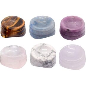 4 PCS Small And Exquisite Mini Crystal Base Gemstone Sphere Stands Egg Base Display Display Pedestals Sphere Holders Gemstone Spheres for Crystal Ball (Tiger-Ite) in Kuwait