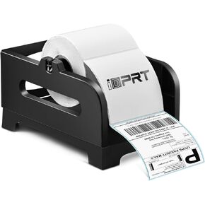 iDPRT Label Holder Shipping Label Holder, Plastic Paper Holder, Thermal Label Holder for Rolls and Fan Fold Labels, Work with Desktop Label Printer, Suitable for Home, Office &Transportation
