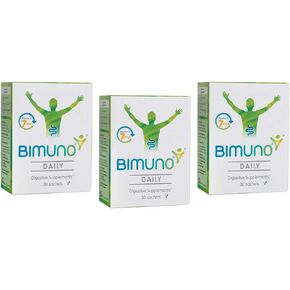 BIMUNO Original | Daily Gut Health Prebiotic | High Fiber Supplements, Vegetarian, Halal | 3 Pack (90 Sticks)