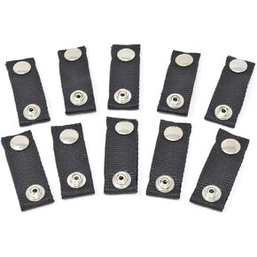 Boat Cover Snap Extender - Black - Extension Size, 1.5" - Built-in Finger Loops. Extend The Life of Your Boat top Canvas! 10 Pack, New and Improved