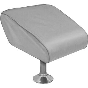 Boat Folding Seat Cover Boat Bench Chair Seat Protective Cover 210D Silver-coated Oxford Cloth Waterproof Heavy-Duty Weather Resistant Cover for Fishing Chair Helm Buckle Fixed Back Seat