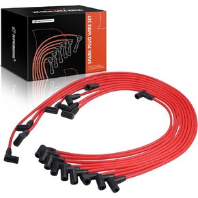 A-Premium 9PCS 10.5 MM Spark Plug Wire Set Compatible with Chevrolet HEI SBC BBC 350 383 454 Engnies