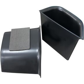 Vesul Front Row Door Side Storage Box Compatible with Alfa Romeo Giulia Sedan 2017-2023 Armrest Phone Container Door Organizer Handle Pocket ABS Tray Inserts Glove Pallet