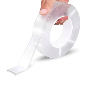 Heavy Duty Transparent Double Sided Tape, Waterproof Tape, Reusable Strong Transparent Tape, Removable Mounting Tape Adhesive Grip