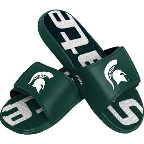 FOCO Michigan State Spartans NCAA Mens Gradient Wordmark Gel Slide - XL