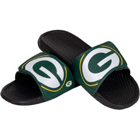 FOCO NFL Green Bay Packers Cropped Big Logo Slide - Youth - Size (11-12)