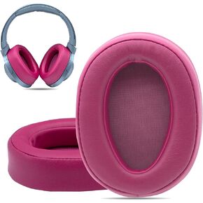 Krone Kalpasmos Ear Pads for Sony WH-H900N, Compatible with Sony MDR-100ABN Headphones Over Ear Cushion, Soft Memory Foam Protein Leather Replacement Earpad Sony Headset Repair Part (Black)