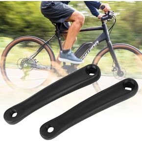 2PCS Bike Crank Arm, Bicycle Crank Arm, Left Single Chain Crank Arm for Electric Bicycle, Folding Bicycle, Hybrid, Mountain Bicycle, Road Bike