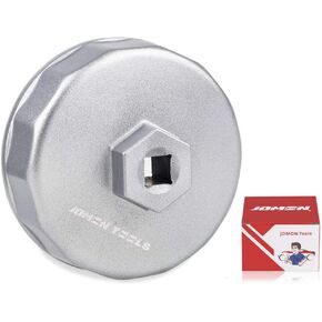 JDMON 74mm 14 Flute Oil Filter Wrench Compatible with Mercedes Benz, Audi, Volkswagen, Compatible with Porsche, Mazda, Chrysler, Ford and More-Cartridge Style Housing Caps