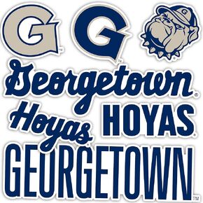 Georgetown University Sticker Hoyas GU Stickers Vinyl Decals Laptop Water Bottle Car Scrapbook T2 (Type 2)