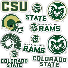 Colorado State University Sticker Rams CSU Stickers Vinyl Decals Laptop Water Bottle Car Scrapbook T2 (Type 2)