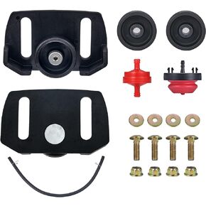 Universal 490-241-0038 Snow Blower Rolling Skid Shoes Kit Fits for Most 2 and 3 Stage Snow Throwers with Plastic Wheels