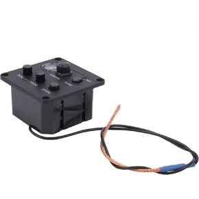 Acoustic Guitar Pickup, Guitar Pickup Onboard Preamp Equalizer with User Manual EQ Glued to Sound Hole