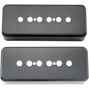 Musiclily Pro Plastic 48mm P90 Soapbar Guitar Pickup Covers for Import Les Paul SG Electric Guitar, Cream (Set of 2)