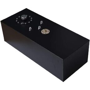 Aluminum Racing/Drift Fuel Cell Gas Tank & Cap & Level Sender 15 Gallon/57L Black