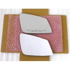 Mirror Glass with Adhesive for Fitting Over Auto-Dimming Mirror for Various BMW Models - Passenger Side View Right RH - Check Size and Pictures