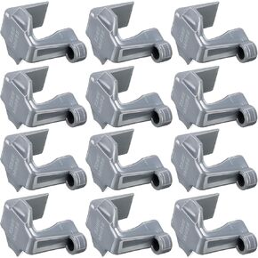 12 Pieces Pontoon Boat Fender Clips Plastic Boat Bumper Clips Adjusters Pontoon Boat Square Rail Fender Hanger/Adjusters/Clips Work with Pontoon Bumpers for Docking