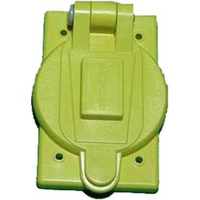 Marinco 7420CR Marine Waterproof Electrical Cover with Lift Lid (Fits 15, 20, 30-Amp Single Receptacles)