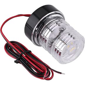 12V LED Navigation Boat Lights Side Bow Light Waterproof Stainless Steel Shell Marine Boat Yacht Sailing Signal Warning Light (Red & Green)