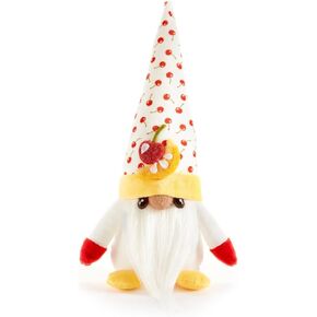 Giftcraft 474515 Cherry and Lemon Gnome, 10 inch, Polyester, Cherry