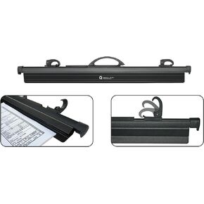 Hang-A-Plan, 24-30 Inches Quickfile Hanging Clamp, Black, Holds up to 150 Plans, Single Clamp