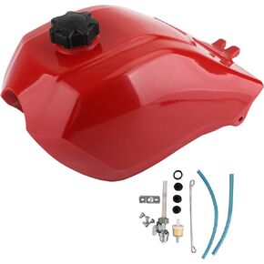 Areyourshop 3-Wheel ATV's Fuel Tank with Gas Cap & Switch Valve Petcock 16950-HC4-840 Fit for Honda ATC250ES Big Red 250 1985 1986 1987 Three-Wheel ATV's