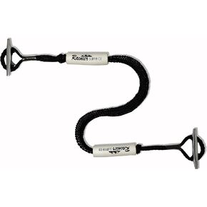 Rainier Supply Co. Boat Dock Lines & Rope- Twin Pack Bungee Dock Line for Boats - 4-5.5ft, 5-7ft or 6-9ft, Boat Bungee Dock Lines for Docking with Loop - Black