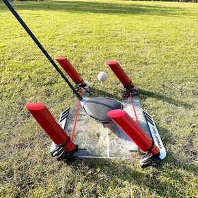 Golf Swing Training Aid Improve Your Swing Rotate and hit The Golf Ball to Practice Straight Fade and Draw line
