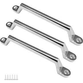 مقبض باب RV، مقبض باب العربة 3 عبوات شديدة التحمل من الفولاذ المقاوم للصدأ 304 مقبض معدني لعربة RV، العربة، المقطورة، مقطورة البضائع، منزل المحرك، القارب، السيارات، العربة in Kuwait