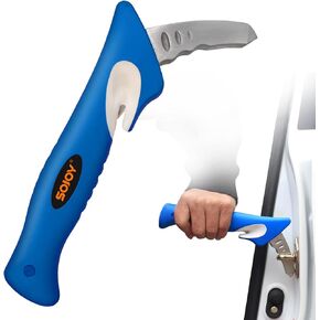 مقبض دعم السيارة المحمول من Sojoy لكبار السن - مساعد دعم عصا الإمساك التلقائي - مقبض مساعدة باب السيارة مع قاطع حزام الأمان وكسر النافذة - مساعد الهروب في حالات الطوارئ in Kuwait