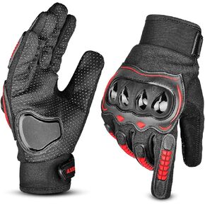 Motorcycle Gloves for Men and Women, Full Finger Knuckle Protected Motocross Cycling Racing Riding Motorbike Gloves for BMX ATV MTB Mountain Dirt Bike Gloves