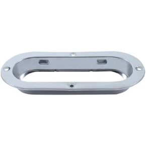 United Pacific 20487B - Clearance Light Bezel - Stainless 6" Oval Mounting Flange