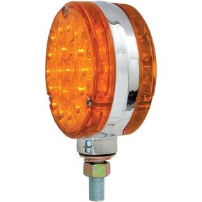 GG Grand General 78361 4" Double Faced Pearl 48 LED Sealed Pedestal Light with Amber Lens