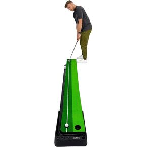 BalanceFrom Putting Green Mat with Automatic Ball Return, 3 Balls Included