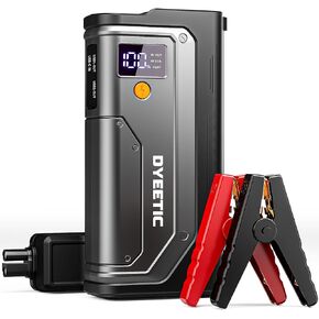 Car Battery Jump Starter 4000A, Portable Car Jump Starter, 12V Lithium Jump Starter with Extended Jumper Cables for Up to All Gas and 10.0L Diesel