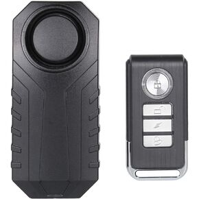 Lancoon Bicycle Alarm, Anti-Theft for Bike Motorcycle Car Vehicles with Remote Control, 113 db Super Loud (Pack of 1)