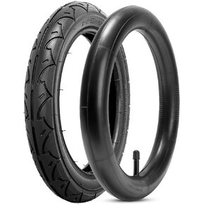 Front 12.5×1.75x2.25 Tires and Inner Tubes, 12 1/2x1.75x2 1/4 Tire Tubes Fit for BOB 3-Wheeler Gear Jogging Troller Models-Single and Double Stroller Including Revolution SE/Pro/Flex/SU/Ironman(1Set)