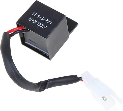 Anki HappiGo 2-Pin Electronic LED Flasher Relay FIX Motorcycle Turn Signal Bulbs Hyper Flash متوافق مع Honda Scooter Moped ATV Dirt Bike in Kuwait