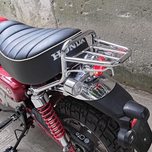حامل أمتعة خلفي من الفولاذ متوافق مع 2019-2024 Honda Monkey 125 Z125 (أسود) in Saudi Arabia