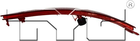 For Hyundai Elantra Rear Bumper Reflector 2014 2015 2016 Driver Side DOT Certified HY1184114 | 92405-3X200 in Kuwait