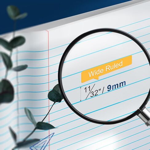 دفاتر ملاحظات تكوين ورق مسطر واسع 8 حزم، 9-3/4 بوصة × 7-1/2 بوصة 100 ورقة لكل كتاب، أغطية رخامية سوداء كتب تكوين مجمعة، دفاتر يوميات مبطنة لتدوين الملاحظات مثالية للوازم المدرسية in Kuwait