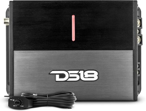 DS18 ION1200.1D مضخم صوت أحادي القناة قوي ومدمج ذو نطاق كامل 1200 وات RMS @ 1 أوم فئة D - مضخم صوت رقمي صغير للسيارة ذو قناة واحدة - متضمن التحكم في مستوى مضخم الصوت عن بعد in Kuwait