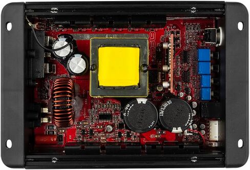 DS18 ION1200.1D مضخم صوت أحادي القناة قوي ومدمج ذو نطاق كامل 1200 وات RMS @ 1 أوم فئة D - مضخم صوت رقمي صغير للسيارة ذو قناة واحدة - متضمن التحكم في مستوى مضخم الصوت عن بعد in Kuwait